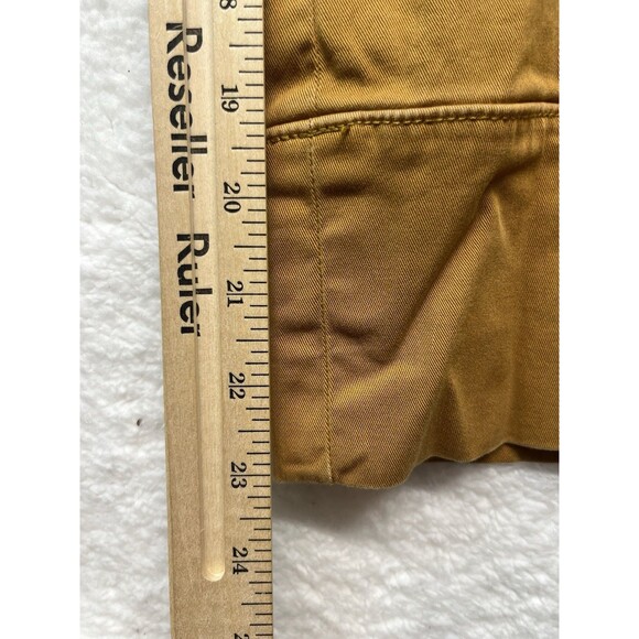 Anthropologie Chino Pants Womens 0 Cropped Pin Tuck Wide Leg Preppy Minimalist - Picture 5 of 8